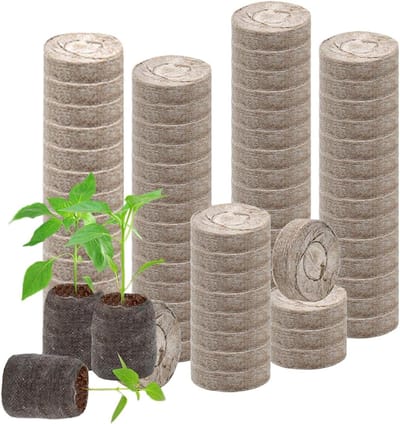 Potgrond voor Binnenplanten - Planten aarde Substraat - Gezonde Plantengroei - Snel Uitzettende Eigenschappen - 100 stuks - Bruin