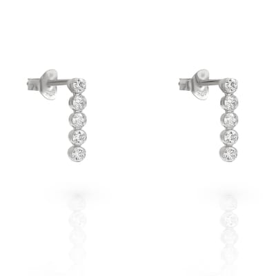 Orphelia 'Bling' Dames 925 Sterling Zilveren Oorbellen - Zilver ZO-7547