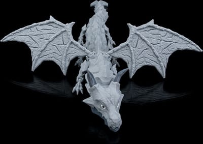 Lithic Titan: 3D Geprinte Articulerende Draak