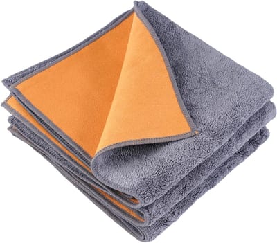 Set van 3 Dubbelzijdige Microvezeldoeken 30 x 30 cm voor Espresso Machine, Koffie Apparatuur en Barista Schoonmaakdoeken, Ideaal voor het Reinigen van Filters en Strainers