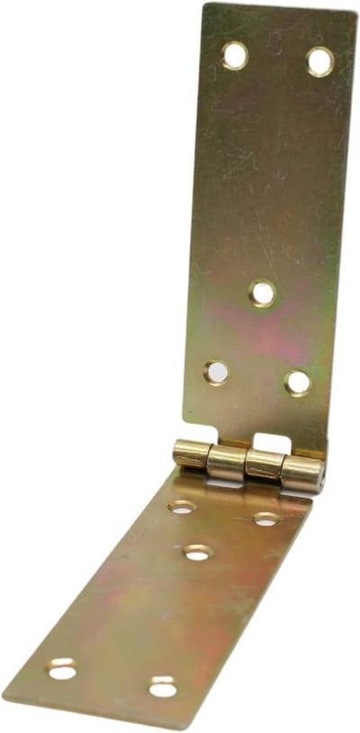 8x Vouwscharnieren voor Houten Deuren en Kisten - 200x35mm - Geel Gegalvaniseerd