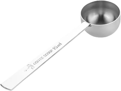 Koffielepel 15ml - RVS Maatlepel voor Koffie, Thee en Specerijen met Lange Handgreep
