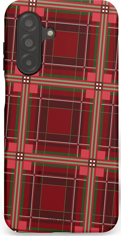 Casetastic Hoesje Geschikt voor Samsung A26 - Stijlvolle Beschermende Duo-layer Case - Schots Ruit Rood - Tartan Royal Stewart Plaid