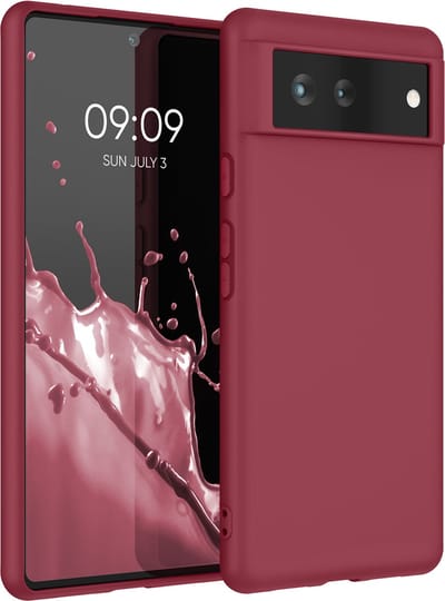 kwmobile telefoonhoesje geschikt voor Google Pixel 6 - Hoesje voor smartphone - Back cover in rabarber rood