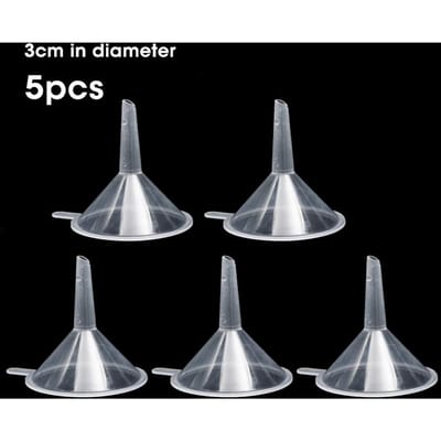 5 stuks mini roestvrijstalen trechter voor keukenolie en vloeistof met afneembaar filter, brede mondtrechter voor inblikken, keukengereedschap gray