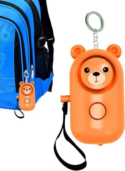 Persoonlijk Veiligheidsalarm - Alarm Sleutelhanger - Zelfverdediging - 130dB Geluid - 8.2x5.1x3.4 cm - Oranje