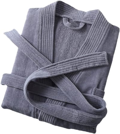 Katoenen Badjas - Comfortabele Kimono - Ontspannen Thuis - 100% Katoen - Mid-Calf Lengte - Eff haar