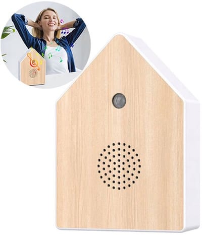 MDUG Geluidsgenerator met vogelgezang - 11 x 15 cm - Natuurlijke geluidsgenerator - Met bewegingssensor - Creëert een rustgevende sfeer - Geschikt voor meditatie, slaapondersteuning, decoratie van logeerkamers, spa's en meer