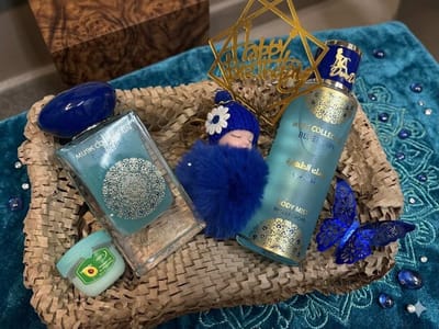 Luxe musk Cadeaubox voor haar – Blueberry Musk parfum set (kant en klaar cadeau)