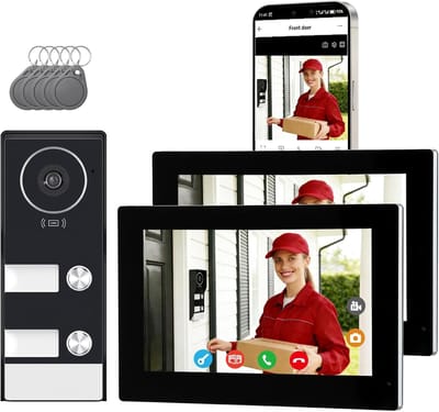 Slimme Videodeurbel - Video Intercom - Beveiliging Thuis - Twee Monitoren - 26.7 x 21.3 cm