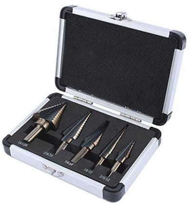Dailygoods- Trapboor 50 st. - Klassieke Boorset - Driezijdige/Zeskantschacht - Kobalt Gecoat - Tweesnijdend Ontwerp - Automatisch Ontbraamd