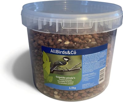 Allbirds&Co Gepelde Pinda's In Emmer - Tuinvogelvoer - 2.5 kg