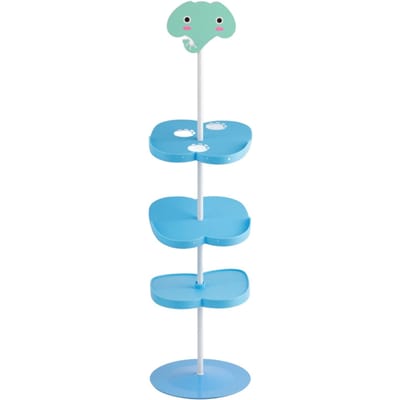Nieuwe Kid Kinderen Cartoon Dierenpatroon Schoenenrek Houder Standaard Opbergorganizer (Olifant) blue