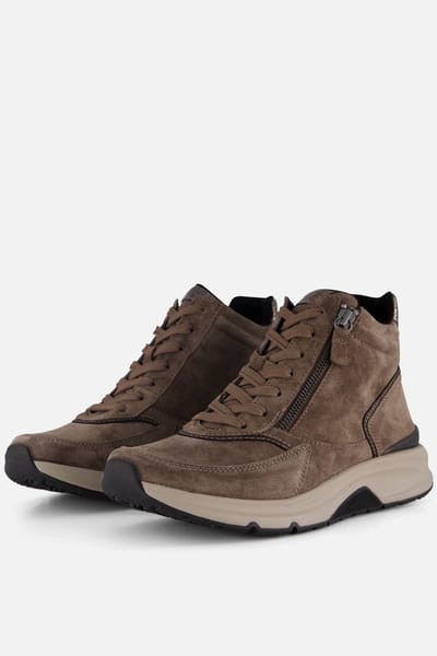 Gabor Rollingsoft Veterboots taupe Suede - Maat 3