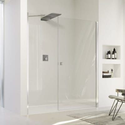 HÜPPE SolvaPro swing door with side part in niche 90 x 200 cm, without anti-plaque 7T3002092321