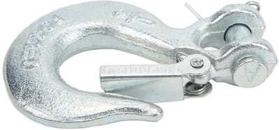 Dailygoods- Haak Roestvrij Staal - Vergrendelingshaak - Gaffelhaak - Heavy Duty - 7800lbs Laadvermogen - Veiligheidsketting - Hefhaak