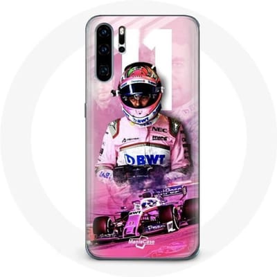 Case voor Samsung galaxy P30 pro Formule 1 Sergio Pérez F1 driver Roze