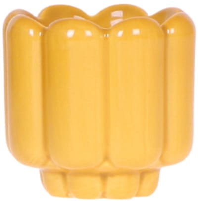 Kolibri Home | Retro Shine sierpot - Yellow - Ø6cm