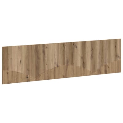 vidaXL - Wandgemonteerd - Hoofdbord - HOORN - Artisanaal - eiken - Bewerkt - hout