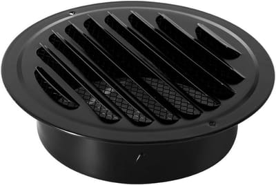 Ronde RVS Ventilatie Rooster voor Buitenmuur en Plafond - Fijnmazig en Duurzaam