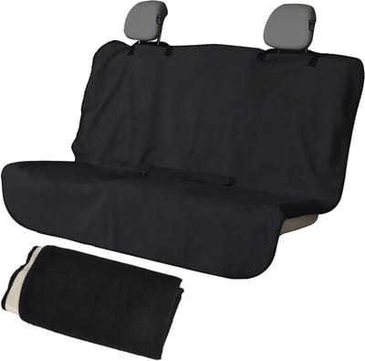Universele Zwarte Autostoelhoezen van Polyester, Waterdicht en Antislip voor Voor- en Achterstoelen (140x150cm)