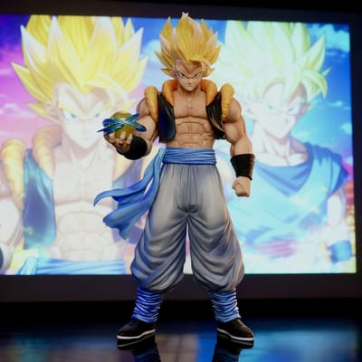 29,5 cm/11,41 inch Dragon Ball Gogeta Figuur Super Saiyan Gogeta PVC Actiefiguren Standbeeld Collectie Model Speelgoed Cadeaus brown
