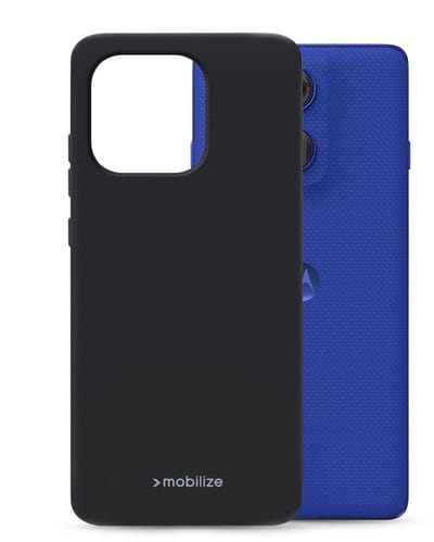 Mobilize Hoesje geschikt voor Motorola Edge 60 Pro Telefoonhoesje Flexibel TPU | Mobilize Rubber Gelly Backcover | Edge 60 Pro Case | Back Cover - Zwart