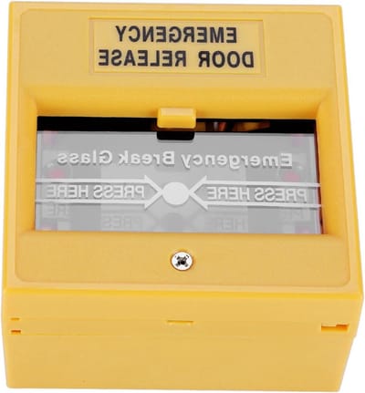 Noodbrandalarmknop - Beveiligingssysteem Paneel - Veiligheid Verhoging - Brandwerende Materialen - 9x9x6 cm - Wit