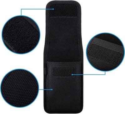 Draagbare gordeltas voor smartphone met riemclip, zwart, 5,8-6,67 inch