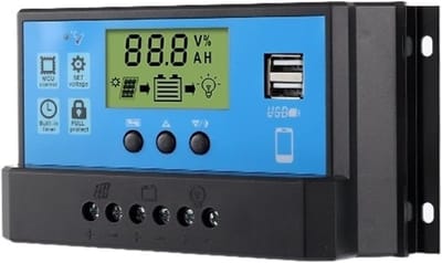 Zonne Laadregelaar - Solar Controller - Energie Systeem - Automatische Identificatie - 20A - Wit