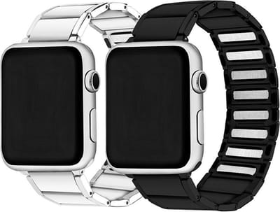 DrPhone MSB Magnetische Stalen RVS Band – Magnetische Sluiting - Geschikt voor Apple Watch 7 41mm - Zilver