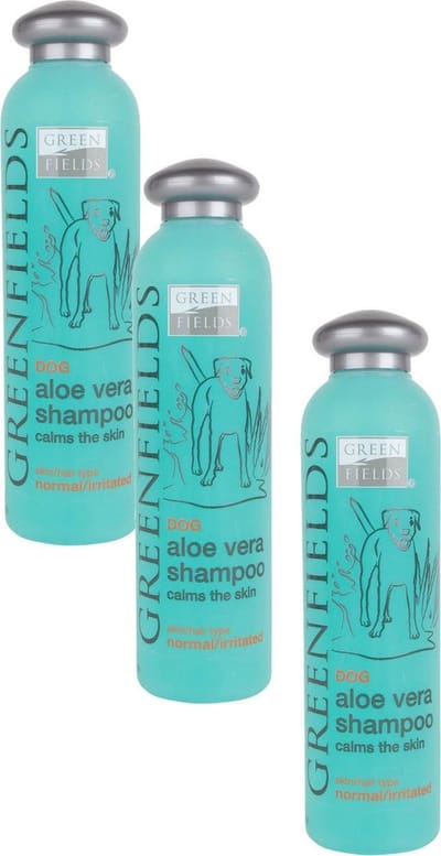 Greenfields Hondenshampoo Aloe Vera - Hondenvachtverzorging - 3 x 250 ml
