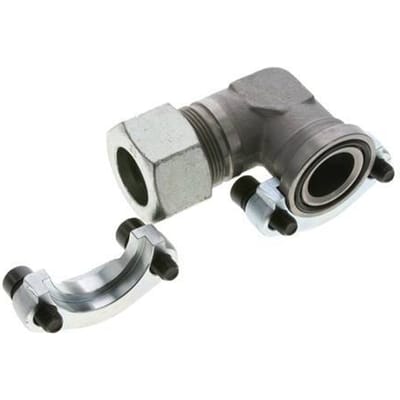 1-1/4'' SAE L-Flens 3000 psi Staal met 30S (M42x2) ISO 6162-1