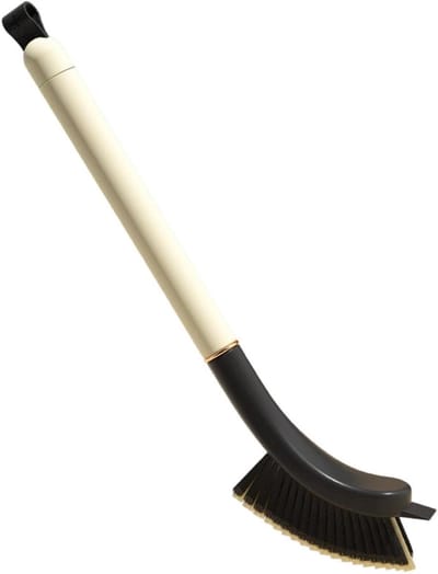 Voegenreinigingsborstel - Kierenschrobber - Kleine ruimtes reinigen - Antislip handvat - 325 cm - Grijs