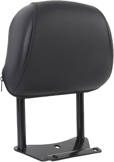 Passagiers Rugleuning - Motor Zitkussen - Comfortabel Rijden - Hoge Stabiliteit - 30x18x10 cm - Zwart