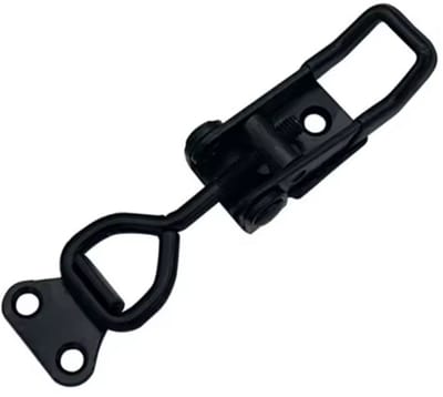 TLVX Sterke Stelbare Zwarte Spansluiting 27x95mm – Klemsluiting – Tuimelklem – Kistsluiting – Gesp Sluiting Black – Meubelslot – Tuimelvergrendeling – Veilig en snel afsluiten van Kisten, Lades en Deuren – 1 stuks