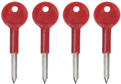 Dailygoods- Stersleutel 4 Stuks - Veiligheidsslotsleutel - Raamsleutel - Grendel Sleutel - Extra Beveiliging - Comfortabele Grip - Raamslot Sleutel