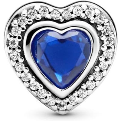 Pandora Shining Love 925 Zilveren Bedel Unisex Bedel 797608NANB Box,Silver blue