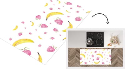 Keukenloper - Loper keuken - Fruit - Design - Aquarelverf - 120x60 cm - Keukenloper vinyl