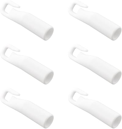 Dailygoods- Blind Haken 50mm - 6 Stuks - POM Kunststof - Vervangen voor Verticale Jaloezieën - Eenvoudige Installatie - Slijtvast en Betrouwbaar - Jaloeziehaken