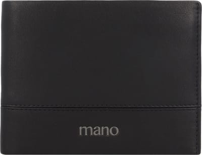 mano Don Romeo Portemonnee RFID Leer 13 cm - Jongens - Horizontaal - schwarz