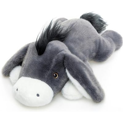 Luie Liggende Grijze Ezel Pluche Speelgoed Zacht Pluizig Cartoon Baby Ezel Kussen Schattig Knuffeldier Pluche Speelgoed Voor Meisje Jongen 40cm grijze kleur