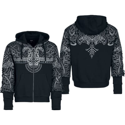 Black Premium by EMP Vest met capuchon - Celtic Blessing - S tot XXL - voor Mannen - zwart