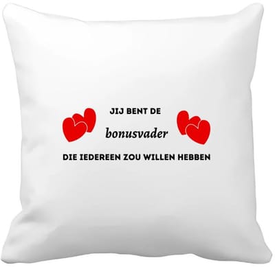 Akyol - jij bent de bonusvader die iedereen zou willen hebben Kussen hoes - Vader - geweldige bonusvader - liefste bonusvader - verjaardag - cadeau - kado - bedankje - geschenk - 40 bij 40 cm