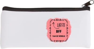 Akyol - liefste bff van de wereld Etui - Vriend - de liefste bff - verjaardag - cadeautje voor beste vriend - kado - geschenk - 20 bij 9 cm