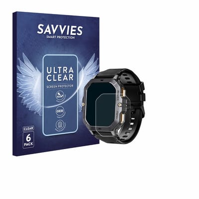 Savvies - Screenprotector voor Oukitel BT101 2.02" - Folie Beschermfolie transparant 6 Stuks