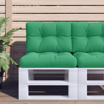 vidaXL - Palletkussen - 50x40x12 - cm - stof - groen