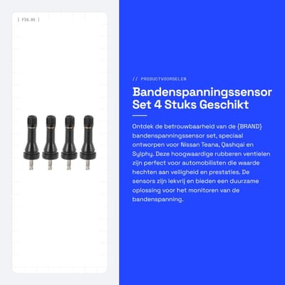 Dailygoods- Bandenspanningssensor - 4 Stuks - Rubber Ventiel - Stuurpen - Afschuiningsmond - Geschikt voor Nissan Teana/Qashqai/Sylphy - Binnendiameter 5 mm - Bandenspanning