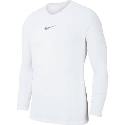 Nike Dry Park First Layer Longsleeve, Heren witte compressie longsleeve M
