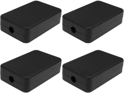 Dailygoody - Aansluitdoos - Waterdichte elektrische doos - 55x35x15mm - Duurzaam ABS kunststof - Geschikt voor elektronica - Zwart